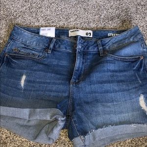 Garage jean shorts